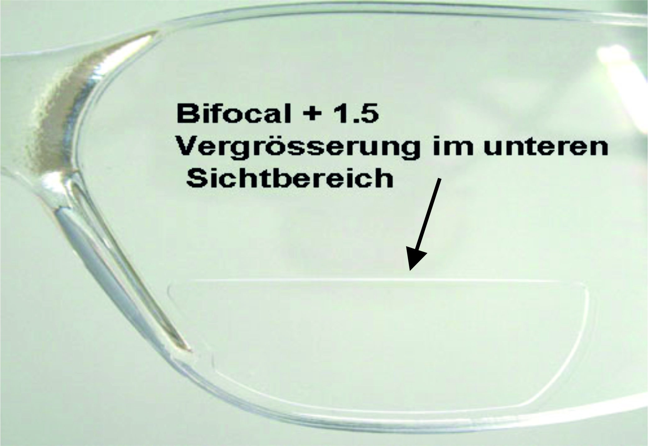 Cat transparent Bifocal mit Lesekorrektur 1,5